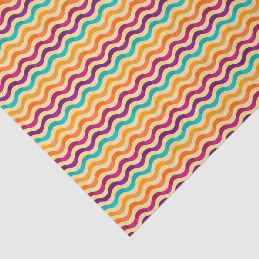 Achtergrond met strepen in retro 2 tissuepapier (Detail)