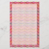 Achtergrond met strepen in retro 3 briefpapier (Voorkant)