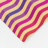 Achtergrond met strepen in retro 3 fleece deken (Hoek)