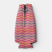 Achtergrond met strepen in retro 3 flesjeskoeler (Achterkant)