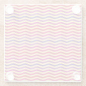 Achtergrond met strepen in retro 3 glazen onderzetter (Achterkant)