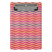 Achtergrond met strepen in retro 3 mini klembord (Voorkant)