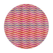 Achtergrond met strepen in retro 3 snijplank (Voorkant)