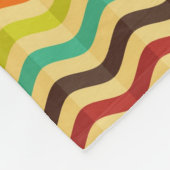 Achtergrond met strepen in retro 4 fleece deken (Hoek)