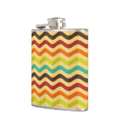 Achtergrond met strepen in retro 4 heupfles (Links)