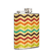 Achtergrond met strepen in retro 4 heupfles (Rechts)