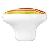 Achtergrond met strepen in retro 4 keramische knop (Zijkant)