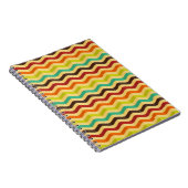 Achtergrond met strepen in retro 4 notitieboek (Rechterzijde)