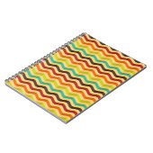 Achtergrond met strepen in retro 4 notitieboek (Linkerzijde)