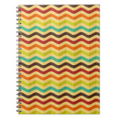 Achtergrond met strepen in retro 4 notitieboek (Voorkant)