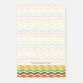 Achtergrond met strepen in retro 4 post-it® notes (Voorkant)