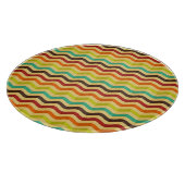 Achtergrond met strepen in retro 4 snijplank (Hoek)