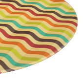 Achtergrond met strepen in retro 4 snijplank (Hoek)