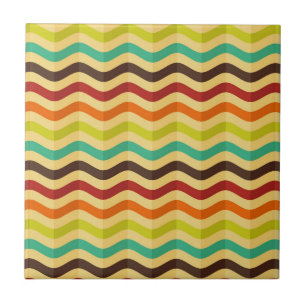 Achtergrond met strepen in retro 4 tegeltje