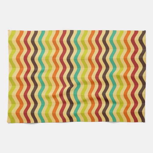 Achtergrond met strepen in retro 4 theedoek (Horizontaal)