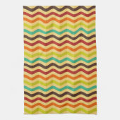 Achtergrond met strepen in retro 4 theedoek (Verticaal)