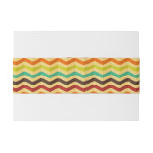 Achtergrond met strepen in retro 4 uitnodigingen wikkel (Achterkant Voorbeeld)