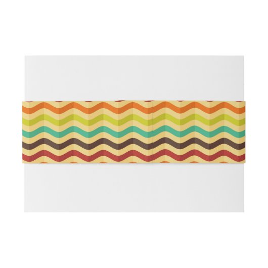 Achtergrond met strepen in retro 4 uitnodigingen wikkel (Achterkant Voorbeeld)