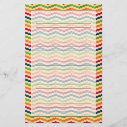 Achtergrond met strepen in retro briefpapier (Voorkant)