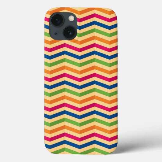 Achtergrond met strepen in retro Case-Mate iPhone case (Achterkant)