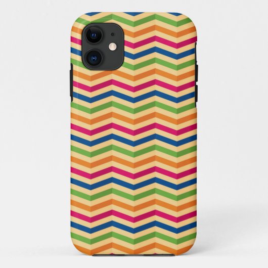 Achtergrond met strepen in retro Case-Mate iPhone case (Achterkant)
