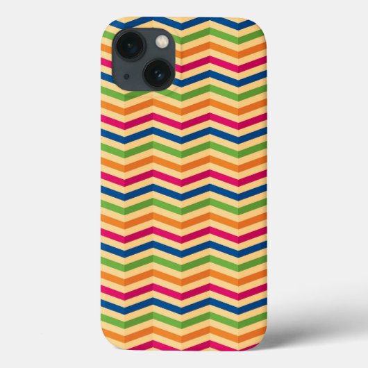Achtergrond met strepen in retro Case-Mate iPhone case (Achterkant)