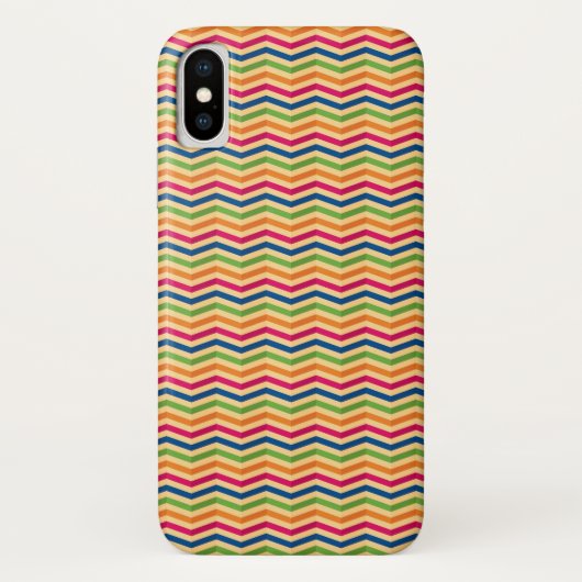 Achtergrond met strepen in retro Case-Mate iPhone case (Achterkant)