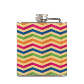 Achtergrond met strepen in retro heupfles (Achterkant)