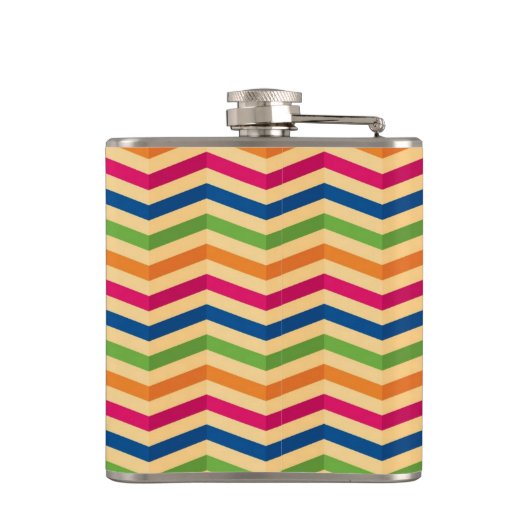 Achtergrond met strepen in retro heupfles (Achterkant)