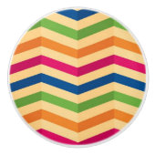 Achtergrond met strepen in retro keramische knop (Voorkant)