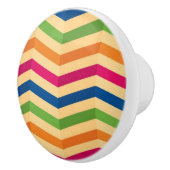 Achtergrond met strepen in retro keramische knop (Rechts)