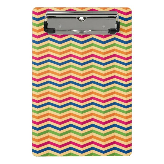 Achtergrond met strepen in retro mini klembord (Voorkant)