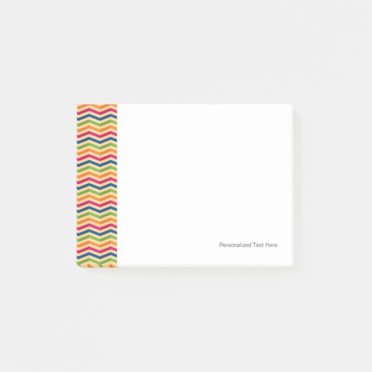 Achtergrond met strepen in retro post-it® notes (Voorkant)