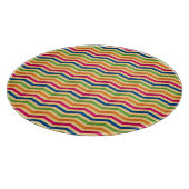 Achtergrond met strepen in retro snijplank (Hoek)