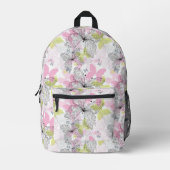 Achtergrond met vlinder bedrukte rugzak (Voorkant)