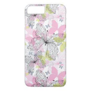 Achtergrond met vlinder Case-Mate iPhone case