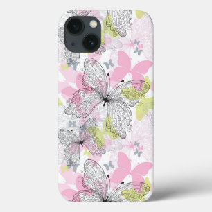Achtergrond met vlinder Case-Mate iPhone case