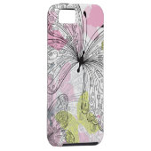 Achtergrond met vlinder Case-Mate iPhone case (Back/Rechts)