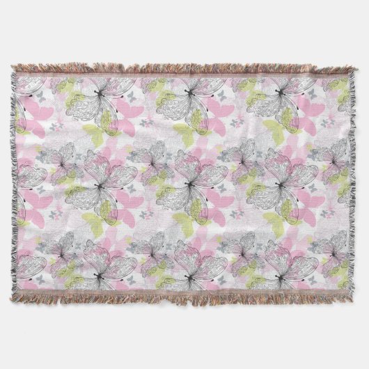 Achtergrond met vlinder deken (Voorkant)