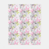 Achtergrond met vlinder fleece deken (Voorkant)