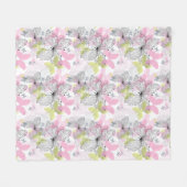 Achtergrond met vlinder fleece deken (Voorkant (Horizontaal))