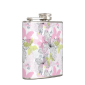 Achtergrond met vlinder heupfles (Rechts)