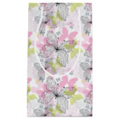 Achtergrond met vlinder klein cadeauzakje (Voorkant)