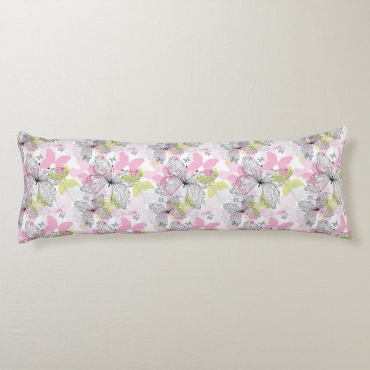 Achtergrond met vlinder lichaamskussen (Achterkant)