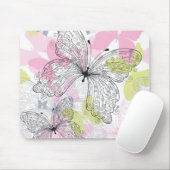 Achtergrond met vlinder muismat (Met muis)