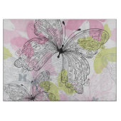 Achtergrond met vlinder snijplank (Voorkant)