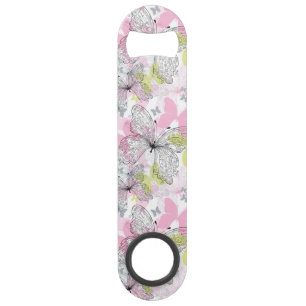 Achtergrond met vlinder speed flessenopener
