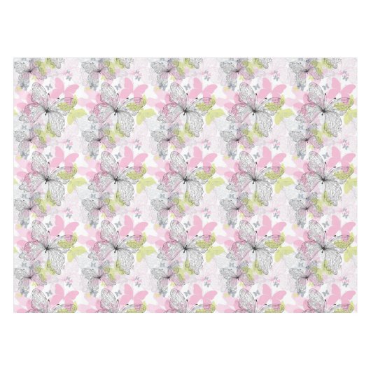 Achtergrond met vlinder tafelkleed (Voorkant (Horizontaal))