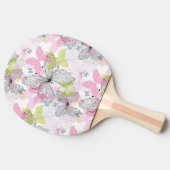 Achtergrond met vlinder tafeltennisbatje (Zijkant)
