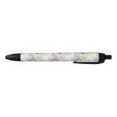 Achtergrond met vlinder zwarte inkt pen (Bodem)